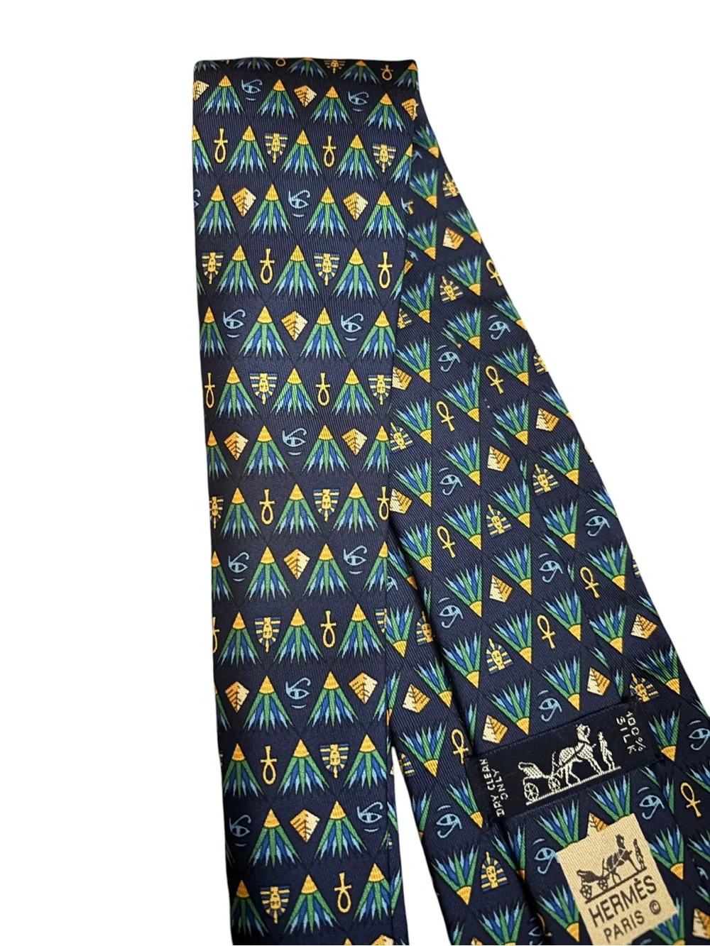 HERMÈS silk tie